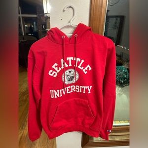 Red Seattle University crest hoodie